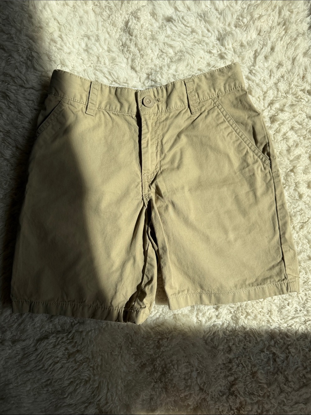 EC Cat & Jack Boys Classic Khaki Cotton Shorts M (8)